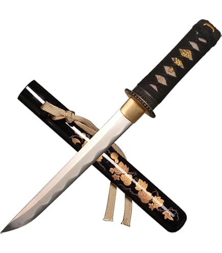 シヤ 野太刀-茶色 Amazon.com : YL Sword Handforged Japanese Tanto Shirasaya Ninja