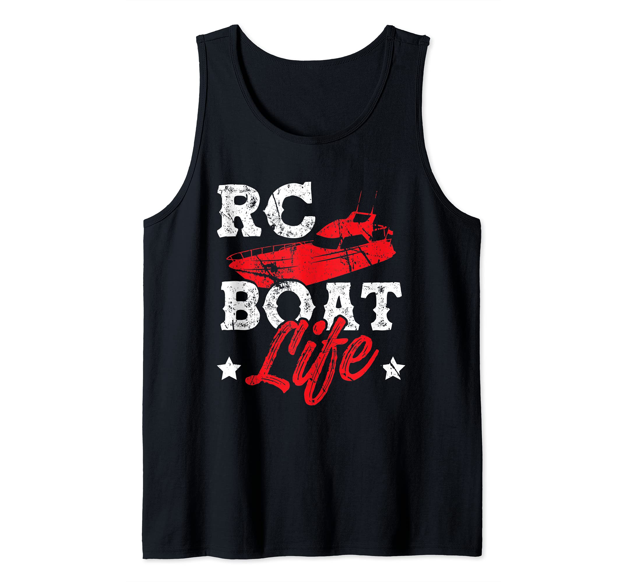 RC Boat Life Remote Control Boat Racing Collector Distressed Tank Top