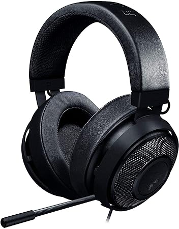 Razer Kraken Pro V2 Oval - Musik und Gaming Kopfhörer für PC und PS4 (50mm Audiotreiber, Robuster Unibody-Rahmen und Komforta
