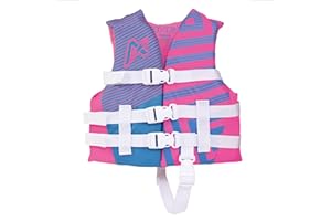 Airhead Children's Trend Life Vest - USCG Approved Life Jacket - 22-25 in Chest Size - 33-55 lbs. - Ideal for Boating, Watersports, Swimming, Wakeboard & More
