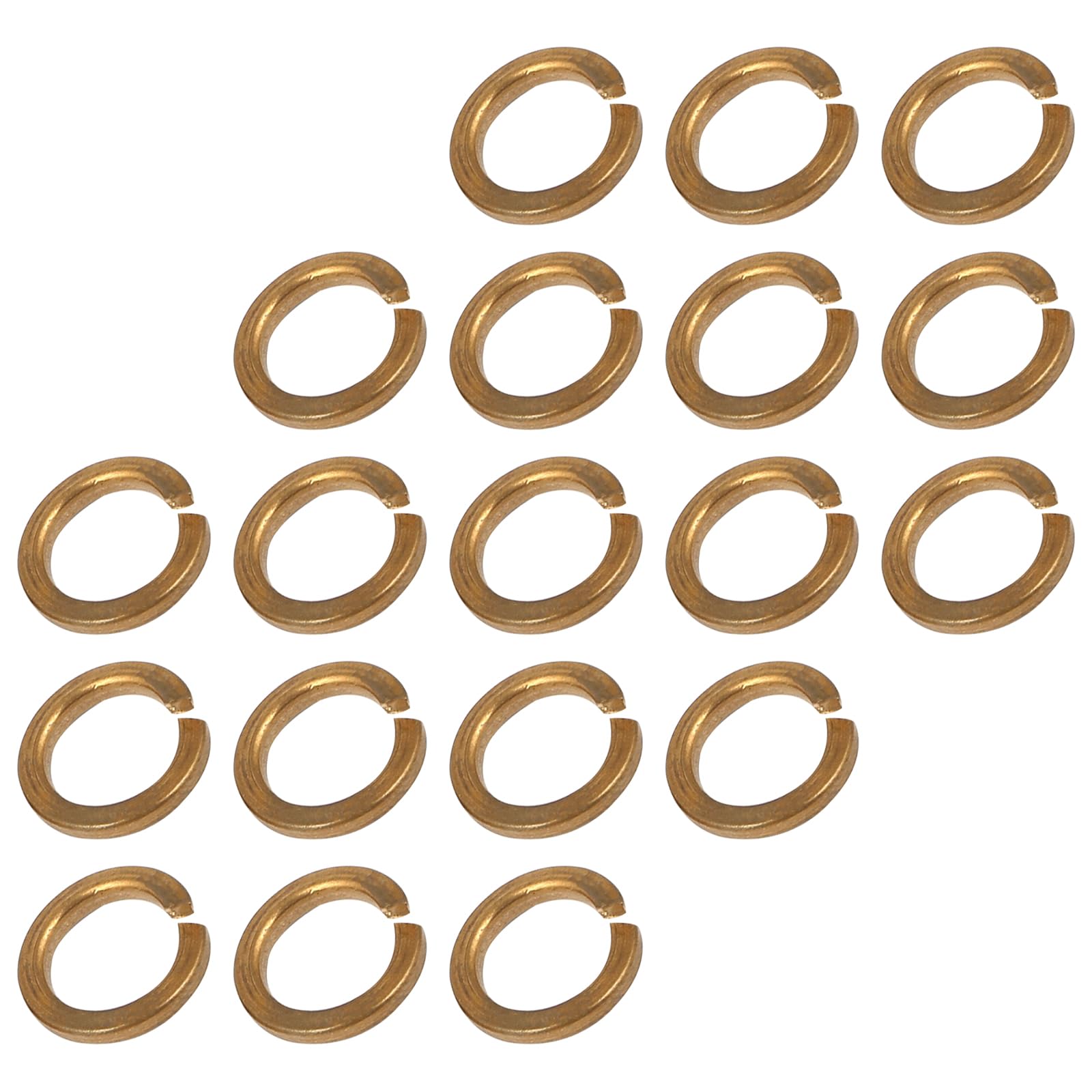 METALLIXITY Split Lock Washer (M8) 8Pcs, Copper Spring Lock Washer Elastic Gasket - for Household Applications
