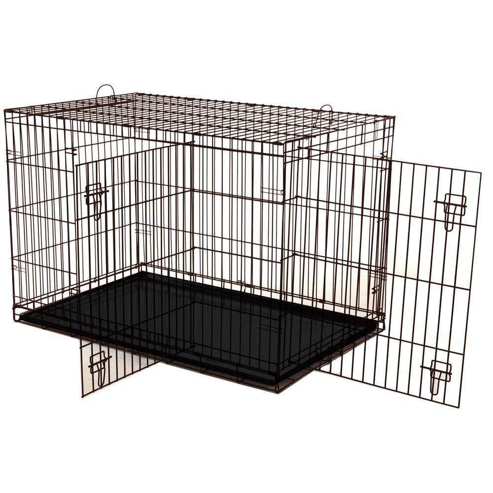 Dogit 2 Door Wire Cage/Home, Black, 77 x 48 x 54.4 cm