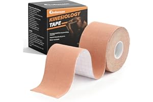 Adamson Kinesiology Tape – Sports & Athletic Tape 2 in x 16 ft – Elastic, Latex-Free, Water-Resistant Muscle Support Tape – 1