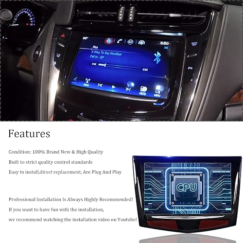 1pc Touch Screen Display+Tool For Cadillac ATS CTS SRX