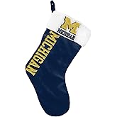 FOCO NCAA Official Primary Logo Wordmark Christmas Holiday Stocking Decoration Ornament (Michigan Wolverines)