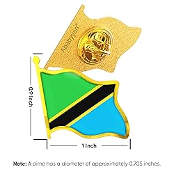 Tanzania Flag Lapel Pin - Enamel Metal National