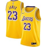 Lebron James Los Angeles Lakers NBA Kids Youth 8-20 Yellow Gold Icon Edition Swingman Jersey