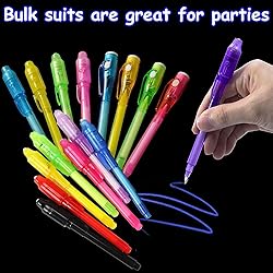 iGeeKid 24 Pack 2 Style Invisible Ink Pen with UV