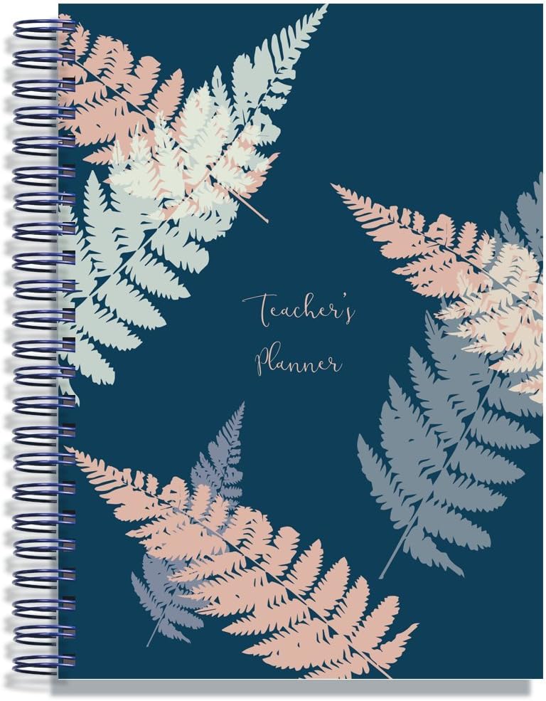 Teacher Planner 2026-2027 by Pirongs A4 6 Lesson - Fern