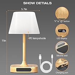 Lightbiz Outdoor Table Lamp - 8000mAh Cordless