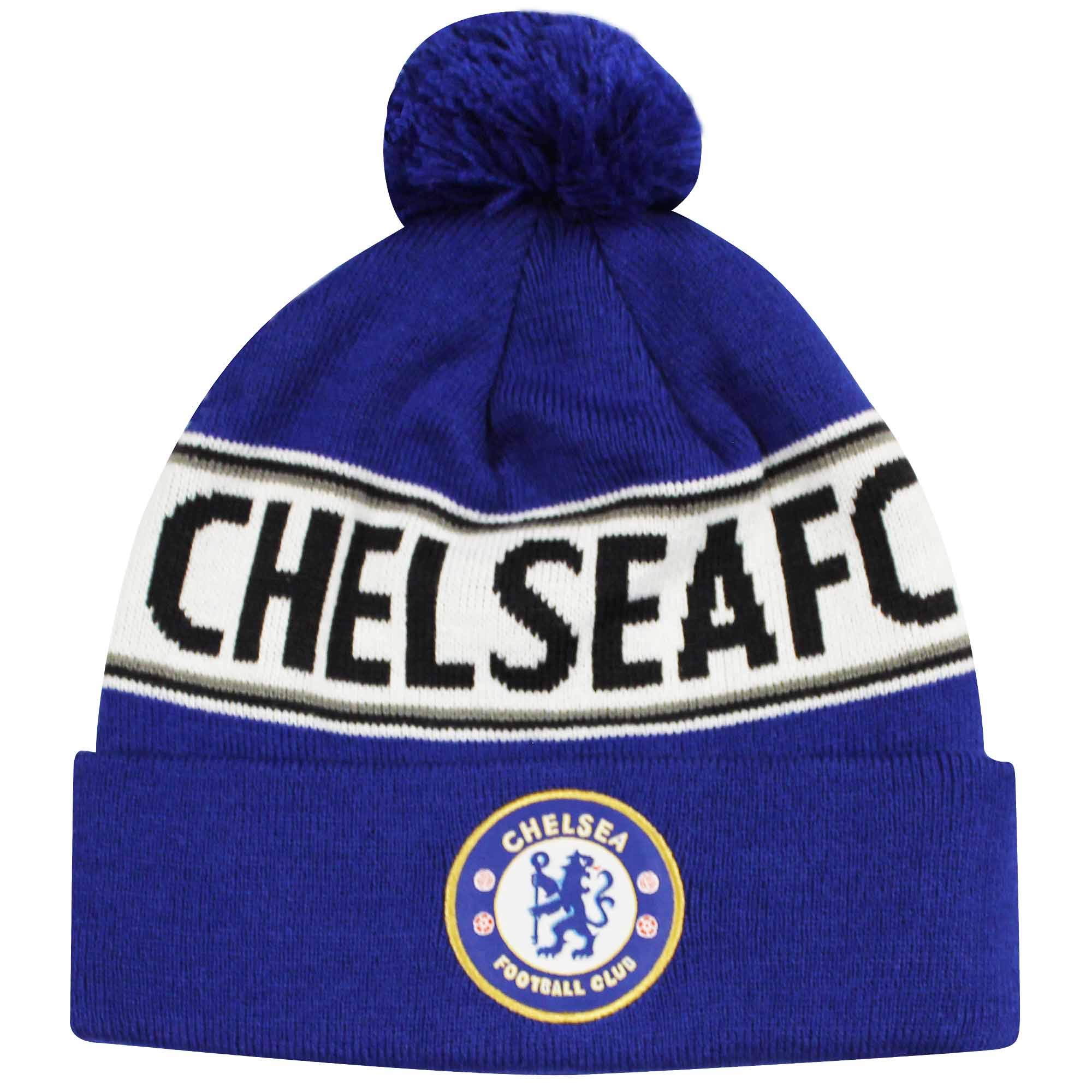 Chelsea Official Adults FC (Premier League) Bobble Ski Hat (100% Acrylic) Multi