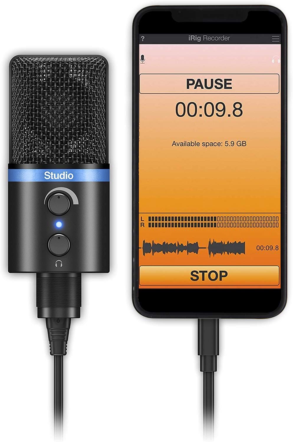 IK Multimedia iRig Mic Studio Microphone - Black
