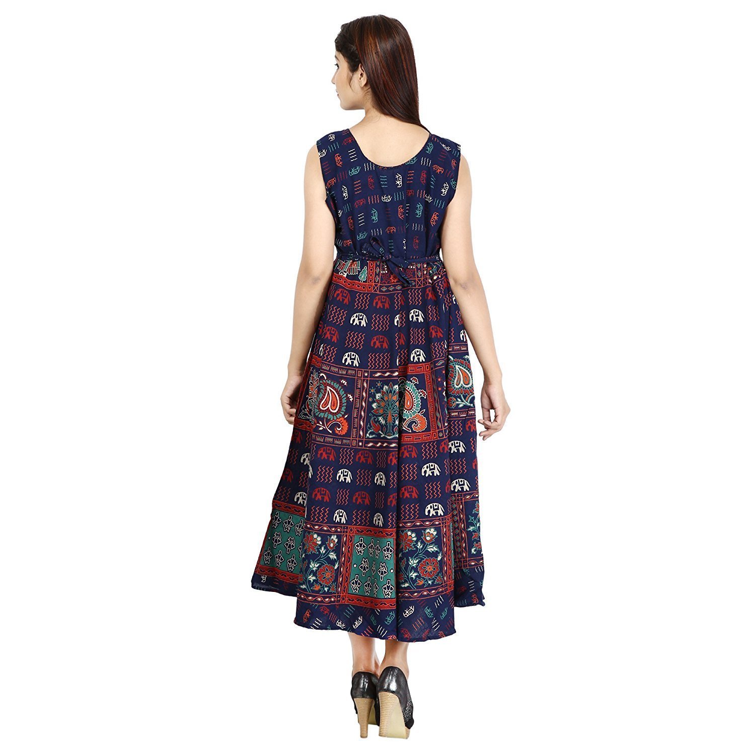 narsinh women's cotton dress (multicolor,free size)