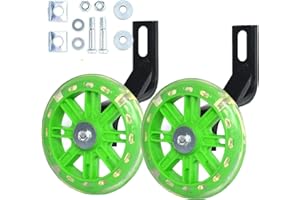 Mehome Flash Bike Training Wheels for 12 Inch. Training Wheels for Kids Bike is Heavy Duty. Bicycle Training Wheels is Suitable Single Speed Kids Bike