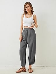 Xiaoxuemeng Womens Baggy Wide Leg Pants Casual
