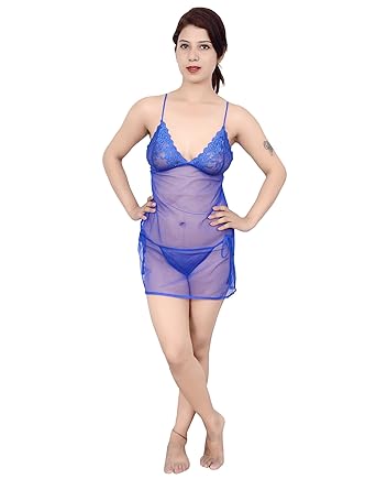blue nighty dress