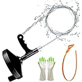 Plumbing Snake Drain Auger 25 Feet Pipe Snake Professional Drain Clog Remove Tool for Bathtub Drain, Kitchen Sink, Sewer, Com
