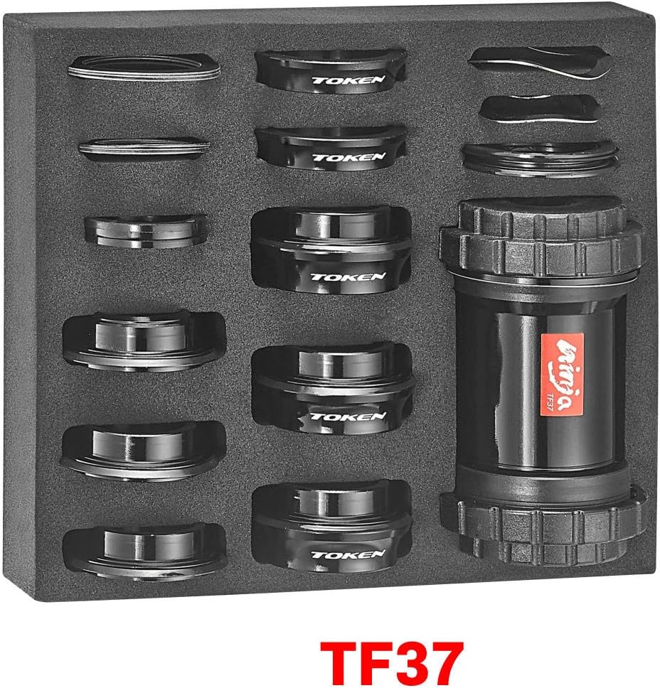 Token Products Ninja Bottom Bracket Press Fit PF30 / BB386 Frame to Shimano (24mm), SRAM GXP, BB30 & BB386 Crankset