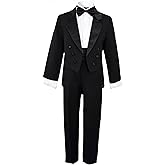 Boys Black Tuxedo with Tail Outfit Set