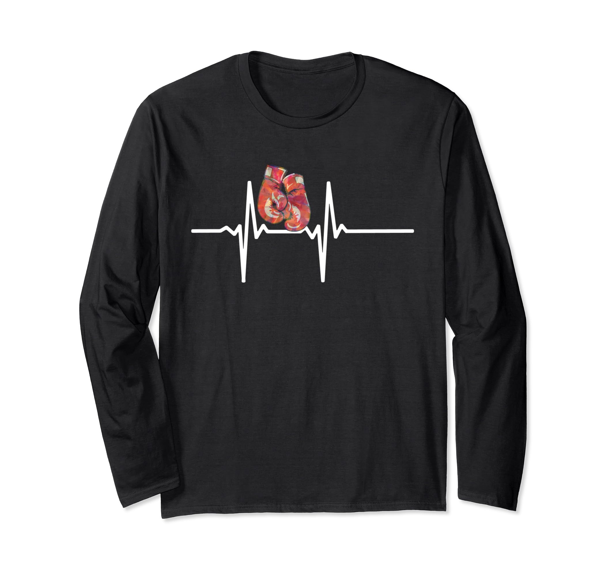 Boxing, Fighter Sports Punch heartbeat gloves Long Sleeve T-Shirt