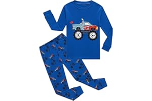 Little bety Boys Cotton Pajamas Long Sleeve Toddler Boys Pjs Kids Sleepwear Sets 18months-18years