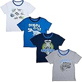 Bioworld 4-Pack Youth Boy's Crew Neck Short Sleeve Tees