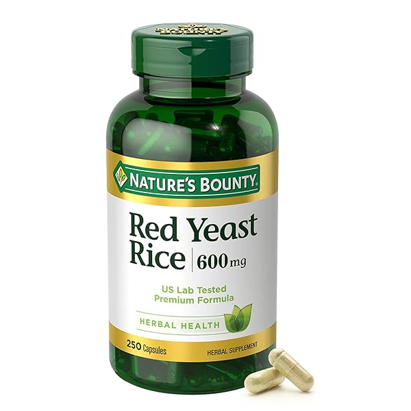 NATURE’S BOUNTY RED YEAST RICE, HERBAL SUPPLEMENT, 600MG,...