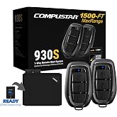 Compustar CS930-S All-in-One Remote Start Bundle - Two (1-Way), 3-Button Remotes G17 AM Water-Resistant Remotes 1,500-Ft. Max Range Keyless Entry Remote-Start-System