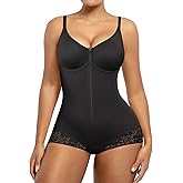 SHAPELLX Shapewear for Women Tummy Control Snatched Zipper Half Body Shaper Butt Lifting Faja Colombiana Bodysuits for Women