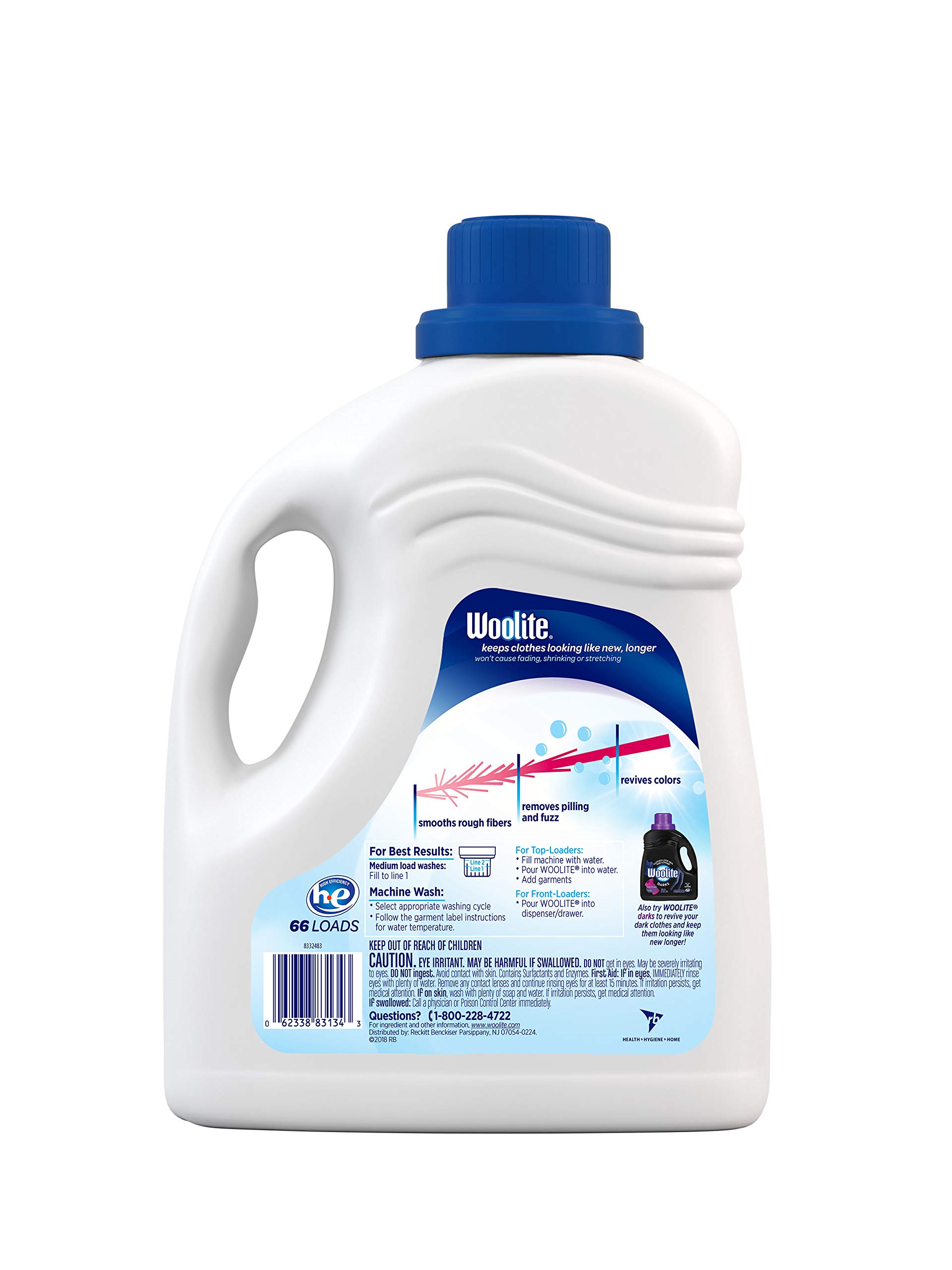 Woolite Gentle Cycle Liquid Laundry Detergent, 66 Loads, Regular HE
