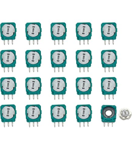 ElecGear 8X FU 2.3K Replacement Potentiometer Drift Fix PCB For PS5 DualSense Wireless Controller, Trim Pot Resistor Thumbstick Module Sensor For Favor Union Analog Joystick