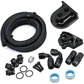 Upgrade Billet Oil Filter Relocation Kit 10AN Fittings for 2011-2023 Ford Mustang GT350 GT500 F150 5.0/5.2 V8 Coyote Engines