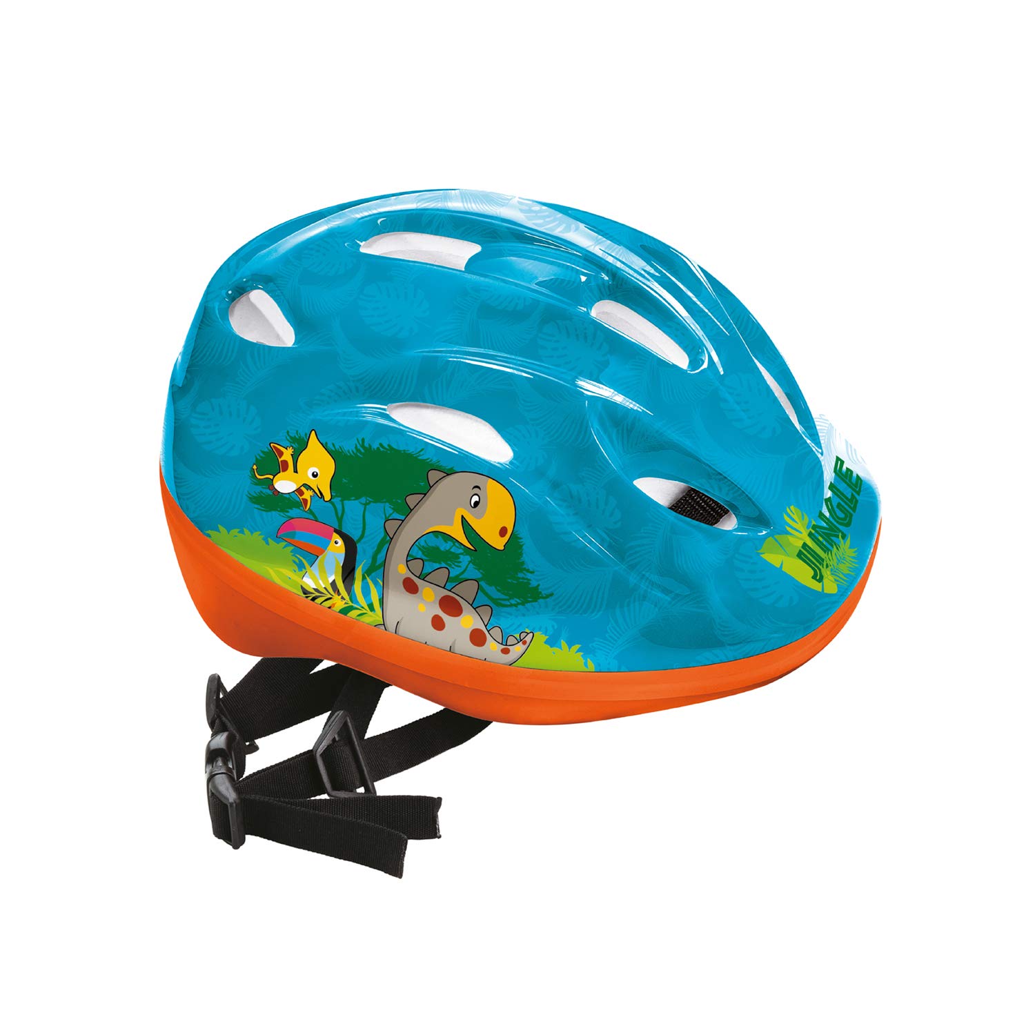 Mondo -28332 Jungle Helmet, Blue, Orange, Unique, 28332