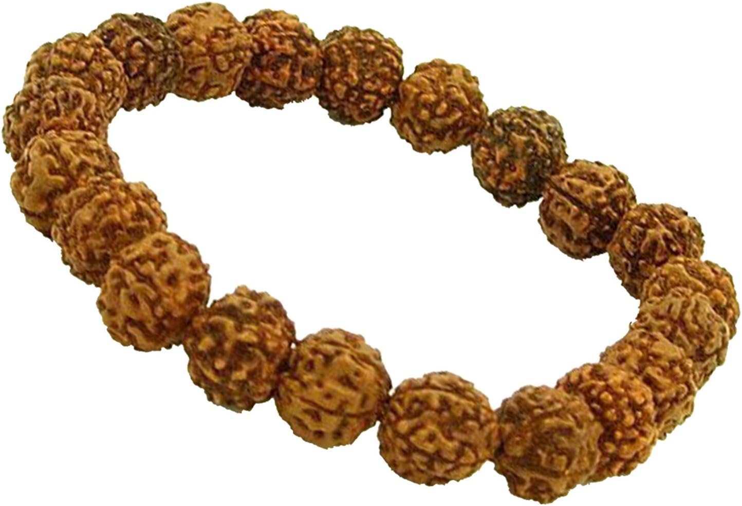 Devotional StoresPancha Mukhi (5 Face) Rudraksha 100% Real Adjustable Bracelet 21 Beads - A0006-01