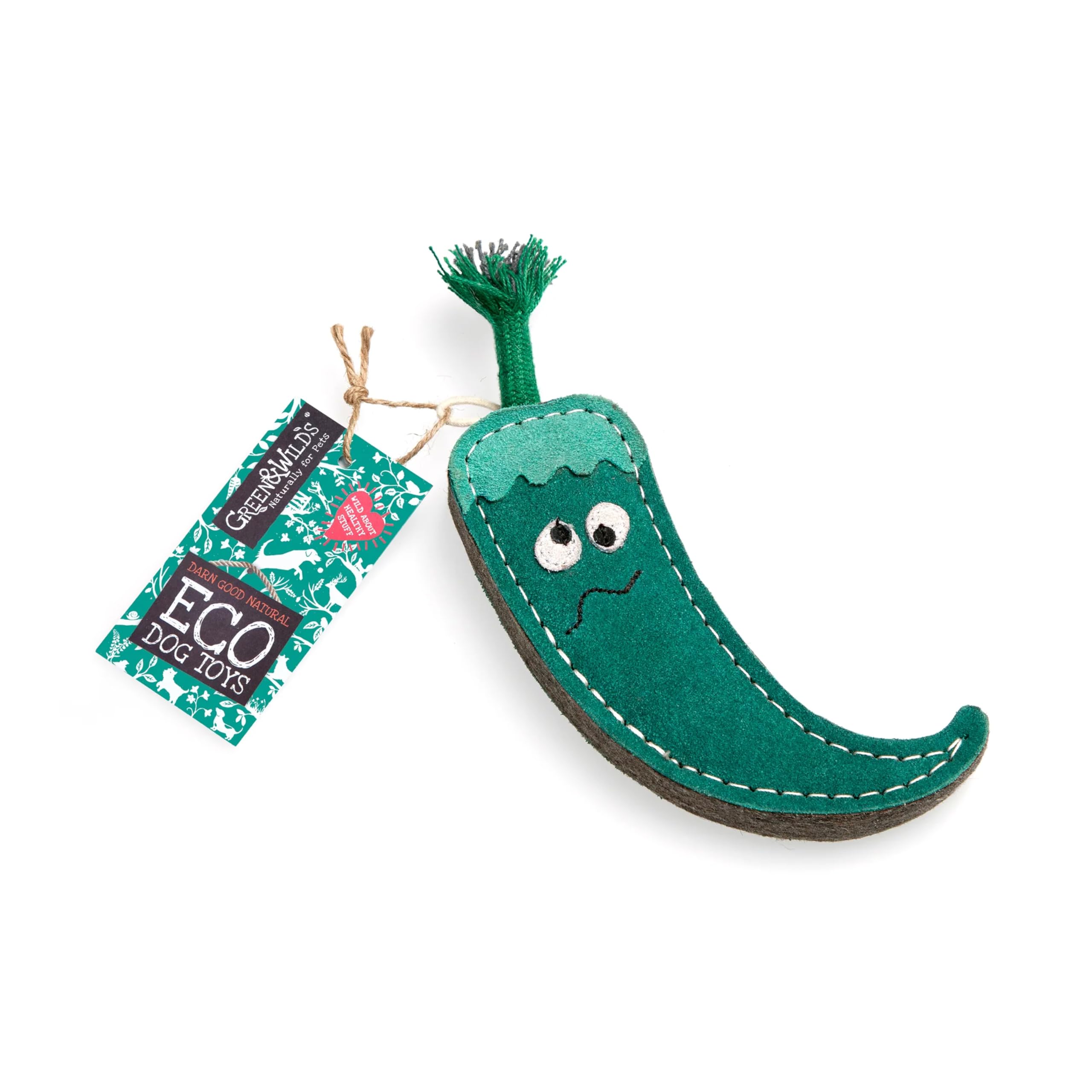 Green & Wilds Eco-Friendly Natural Dog Toy - Juan the Jalapeno