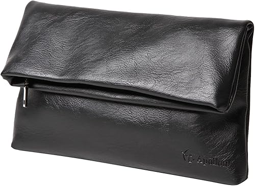 Amazon アポロン メンズ クラッチバッグ レザー 革 小さめ コンパクト ブラック 高級感 セカンドバッグ ビジネス カジュアル Apollon アポロン クラッチ セカンドバッグ