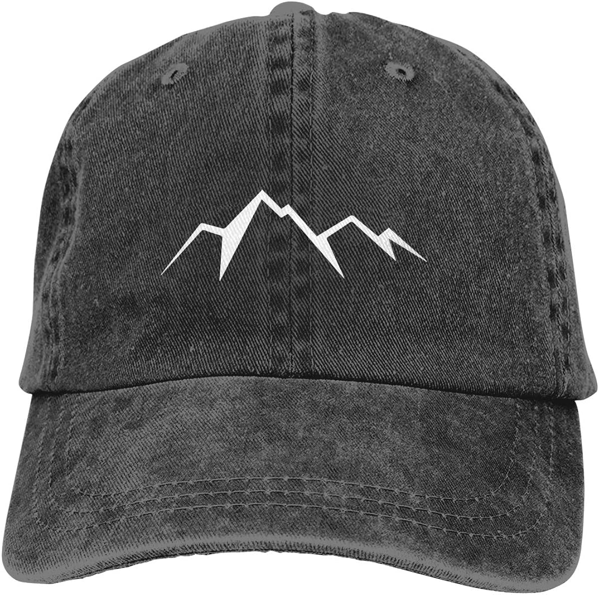 black distressed dad hat