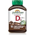 Jamieson Chewable Vitamin D3 1,000 IU Rich Chocolate Flavour, Supports Immune Health, Strong Bones and Teeth. Vegetarian, Non