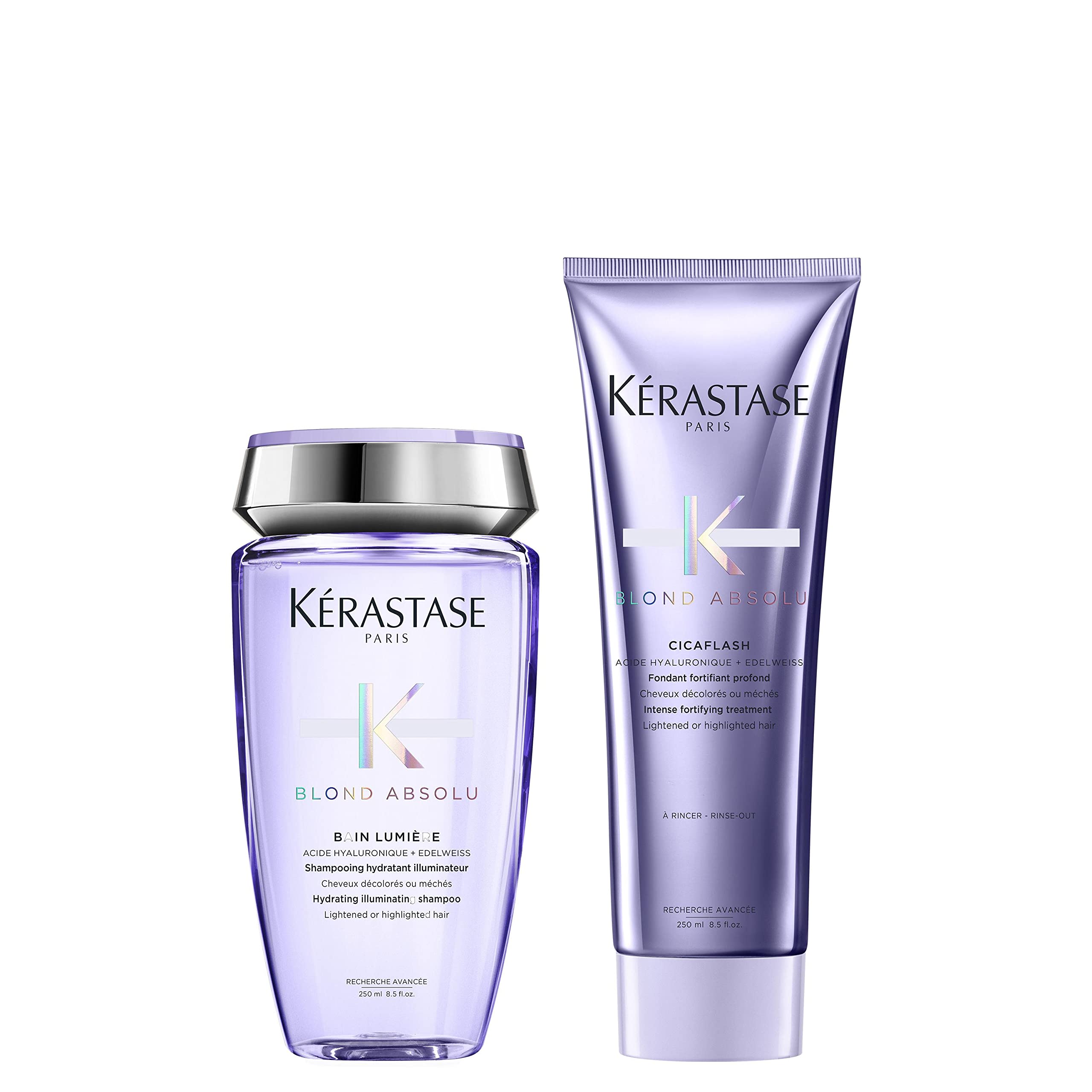 Kérastase Blond Absolu Bain Lumiere 250ml & Blond Absolu Cicaflash Conditioner 250ml Duo