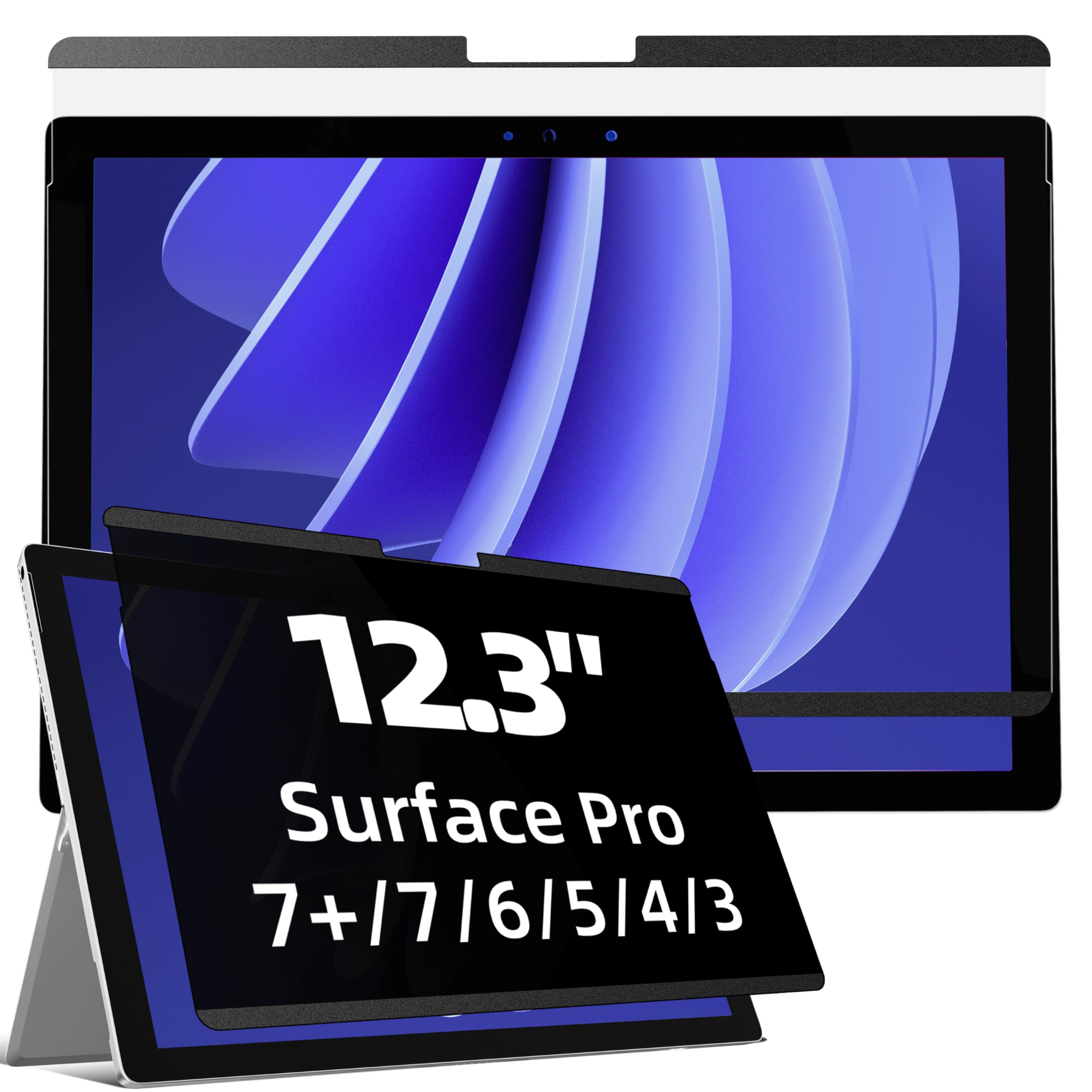 Mamol Magnetic Privacy Screen for MacBook Air 15 Inch (2023-2026, M2-M5), Removable Vacuum Adsorption Anti Spy,Anti Glare Anti Blue Light Filter for Mac Laptop Computer