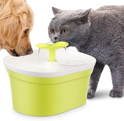 Wostoo Fontaine à Eau Pour Chat 28l Fontaine à Type De Germes De Haricot Silencieuse Automatic Electric Distributeur Avec Filtres Pour Chat Et Chien