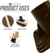 TDBS The Dustpan and Brush Store 3-Pack Plastic Broom Bracket 1 1/8" view 7