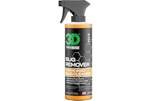 3D Bug Remover - All Purpose Exterior Cleaner & Degreaser to Wipe Away Bugs on Plastic, Rubber, Metal, Chrome, Aluminum, Wind