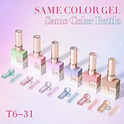 Double Rhythm Cat Eye Gel Nail Polish Set of 6 Same