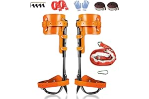 Gdsinstna Tree Climbing Spikes,Tree Climbing Gear,Tree Climbing Kit Suitable for Climbing Trees, Picking Fruits,etc