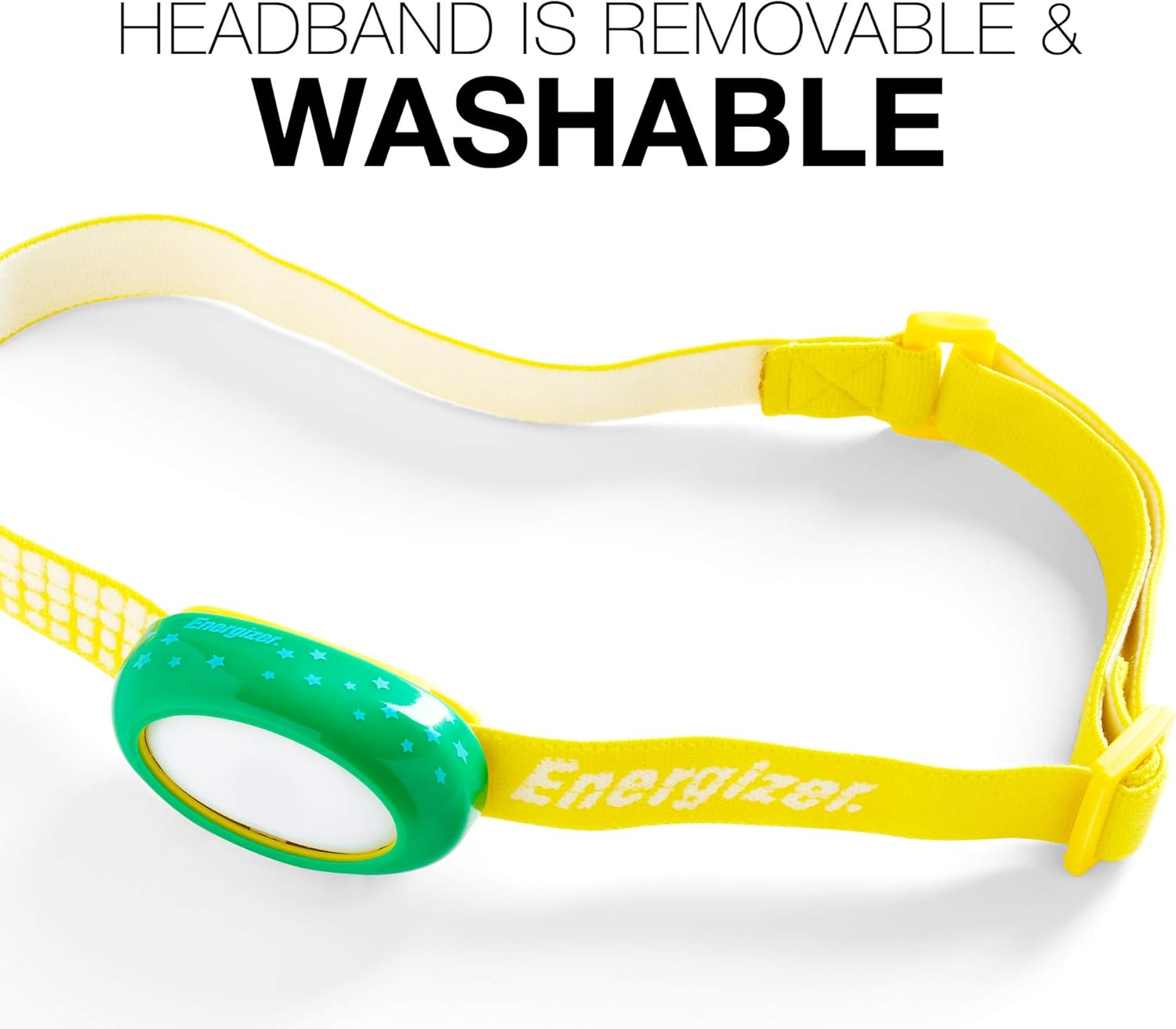 Energizer LED Headlamp for Kids, Ages 3+, Bright and Durable, Interchangeable Colors, Safe for Kids and Adults, Batteries Included, Yellow : Sports & Outdoors