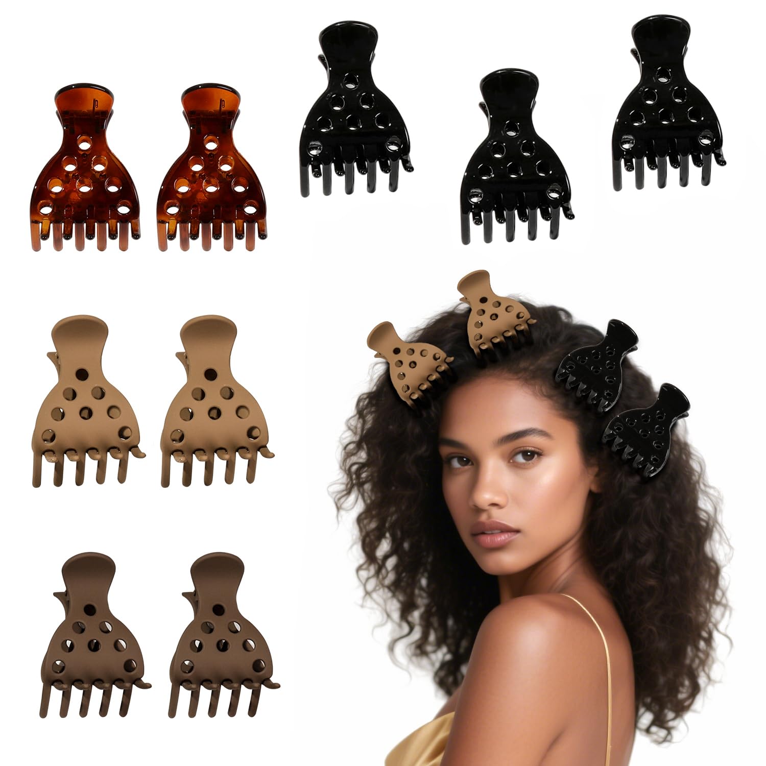 Photo 1 of 9 Hair Volume Clip for Styling,Root Claw Clips for Women Curly Thick Hair, Root Liffter for Bounce Curl