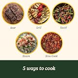 Cuisinart Cook In 5 in 1 Multi Cooker Grill Sear Steam Simmer Slow Grey view 2