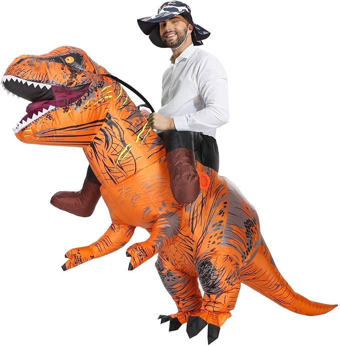 FunTrex Inflatable TRex Dinosaur Costume Inflatable