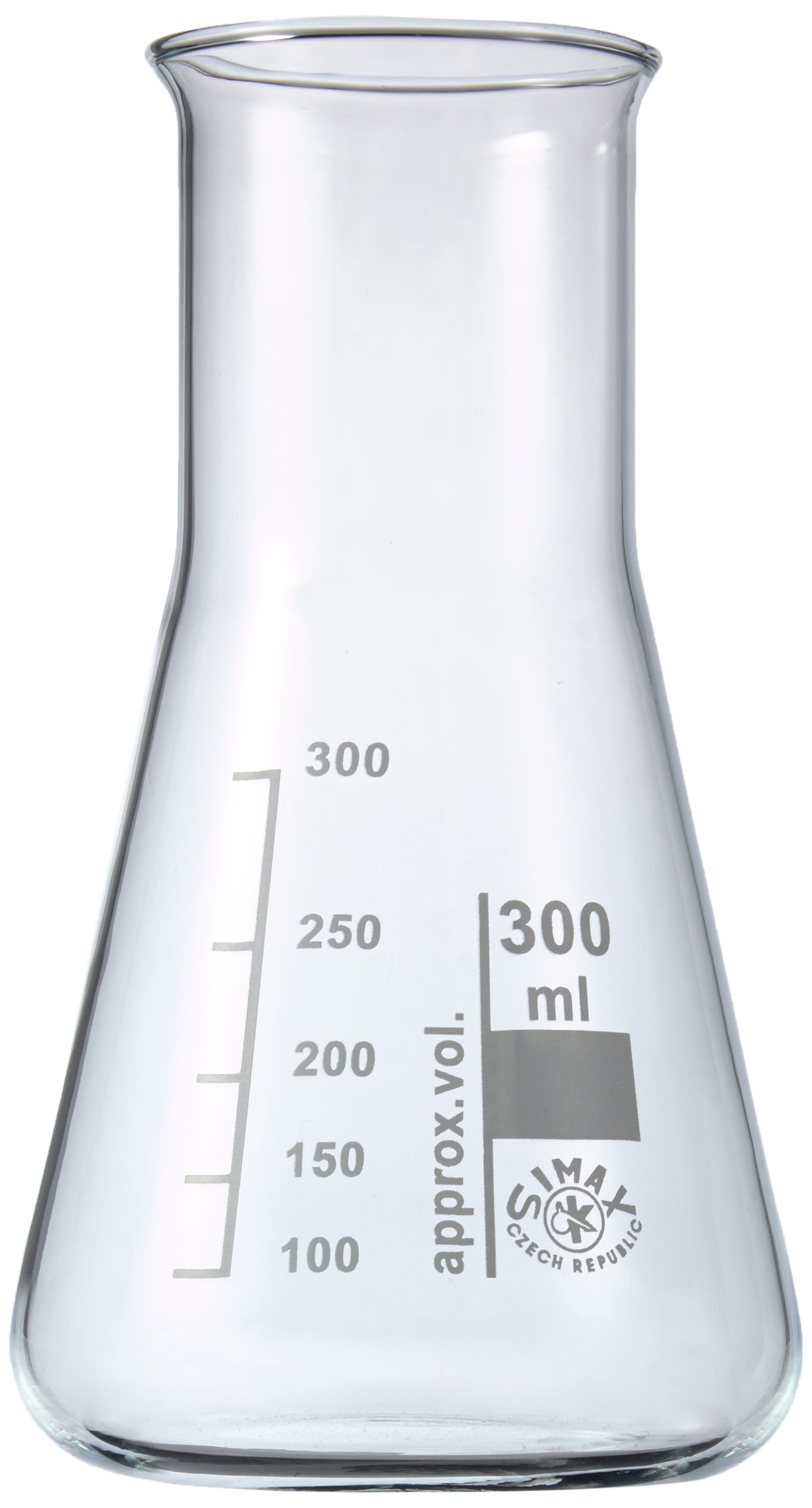 NeoLab E-1070 Erlenmeyer Flasks Simax Wide-Necked 300 ml (Pack of 10)